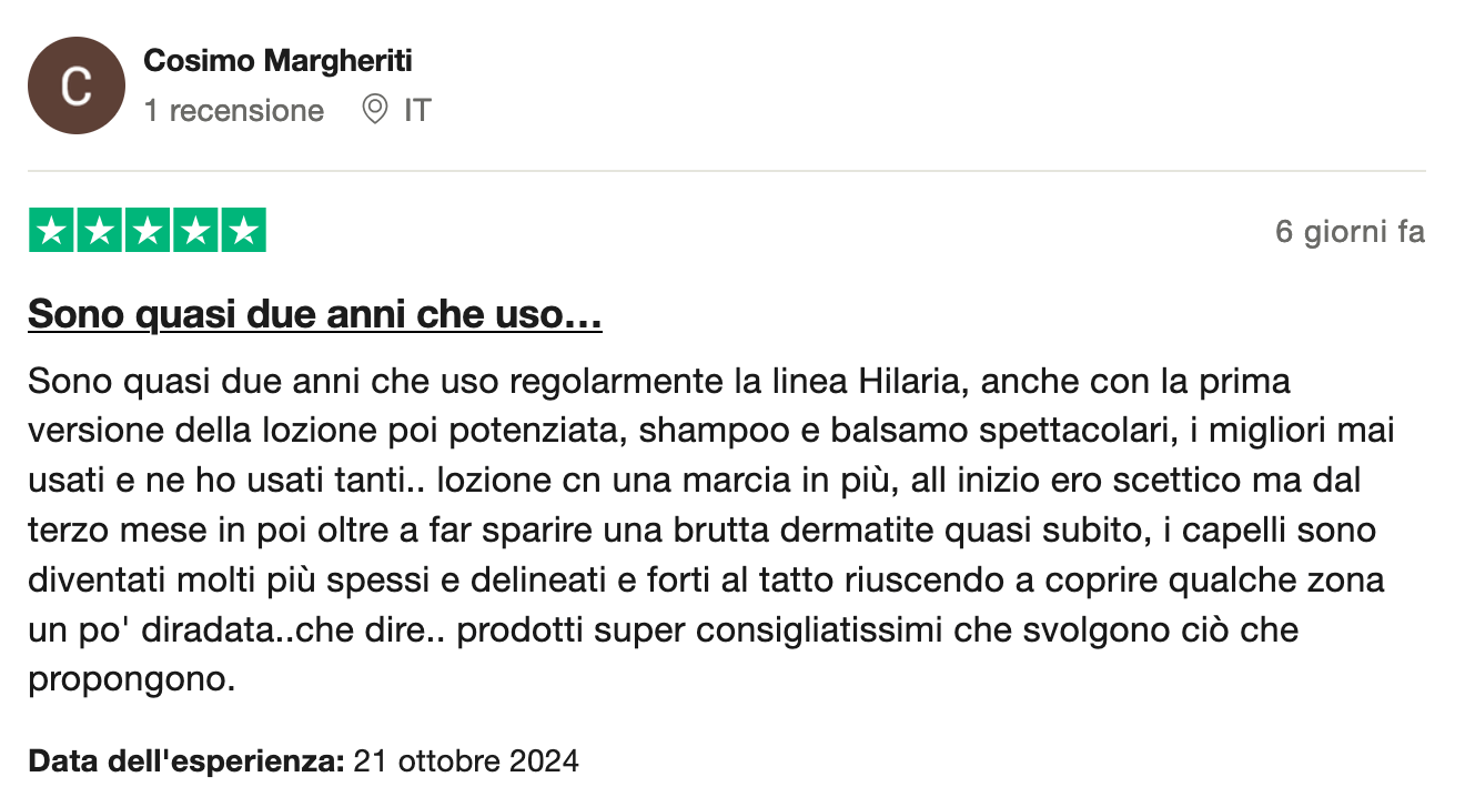 Recensione cellule staminali vegetali per capelli