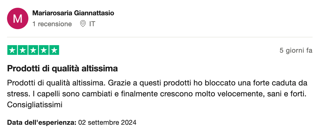 Recensione cellule staminali vegetali per capelli
